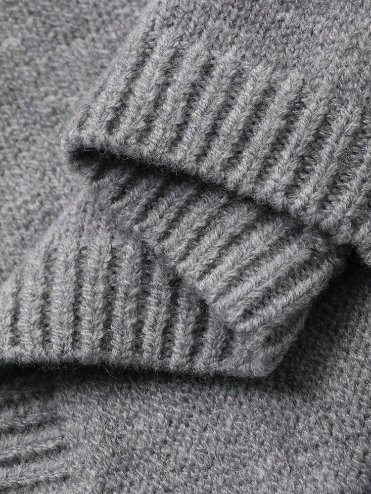 Baby Girl Contrast Color 2 In 1 Korean Style Cardigan, Autumn/Winter Toddler Girls Clothes