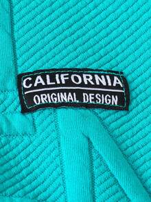 SHEIN Fantacosmos Boys' Casual Hooded Long Sleeve Textured Jacquard Fabric Sweatshirt, Early Autumn - Teal Blue - View 4