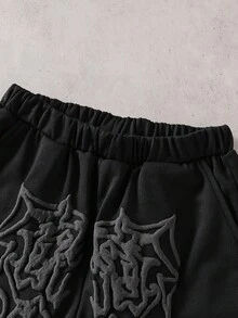 1pc Teenager's Casual Halloween Costumes Foam Graphic Print Straight Leg Sweatpants, Suitable For Daily Commute