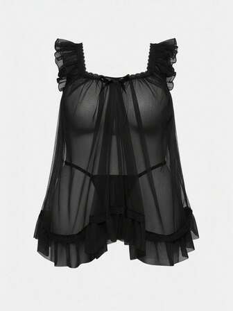 Kawaii Conjunto de lencería transparente y sexy para muñecas bebé