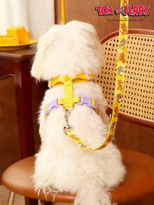 TOM & JERRY X PETSIN 1 pieza Arnés con hebilla decorativa para mascotas