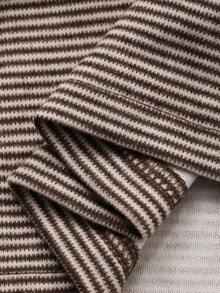 DAZY 女士休闲条纹翻领连体裤