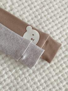 4pcs Baby Boy Snug Fit Long Sleeve Pajama Set, Cute Bear Pattern, Comfortable & Casual Homewear Baby Boys 2pcs Tight Fit Pajamas Pajama Baby Set Baby Pj Set Neutral Baby Clothes Unisex 2026 Baby Boys Pajamas-2 Piece Pajama Set Crew Neck Long Sleeve Top And Long Pants Bear Elephant Print Neutral Taupe Gray Cute Animal Sleepwear Snug Fit Four Seasons New Year 2026 Holiday Essential Gift Snug Fit Snug Fit Snug Fit - Multicolor - View 5