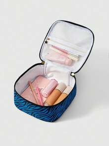 ROMWE Goth 1 Fashion Leopard Print Embroidered Eye Vine Pattern Handbag, Large Capacity Women's Cosmetic Storage Small Square Bag 1057232 - Multicolor - View 6