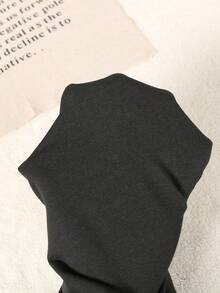 Young Girls Butterfly Pattern Hooded Long Sleeve Casual Sweatshirt Set - Black - View 5