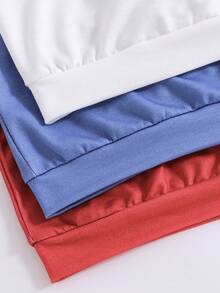 SHEIN Baby Boy Casual Letter & Bear Print Sweatshirt And Sweatpants Set, Autumn - Multicolor - View 4