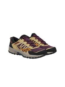 Saucony أحذية رياضية كاجوال للرجال بتصميم شبكي بلون بنفسجي/برتقالي S70814 - بيج - مشاهدة 2