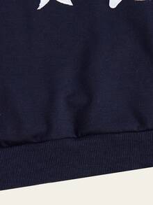 Casuvi Kids 2pcs Tween Girls Bow Decor Crew Neck Long Sleeve Sweatshirt And Flare Pants Set - Royal Blue - View 9