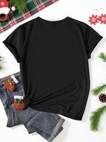 Women T-Shirts - Black - View 2