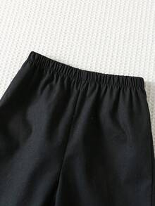 SHEIN 2件套男婴可爱二合一白色上衣和松紧腰裤套装，适合生日派对、晚宴、演出、婚礼、迎婴派对、一周岁生日庆祝活动。 - 彩色 - 查看 7