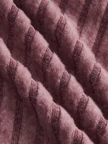 Sweetina 秋冬露肩毛绒饰边短款粉色夹克 - 西瓜粉 - 查看 5