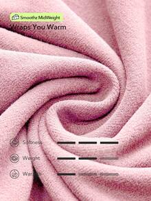 OutZeal 女士冬季保暖户外T恤 粉色长袖 日常休闲保暖内衬 柔软舒适 圆领 带拇指孔