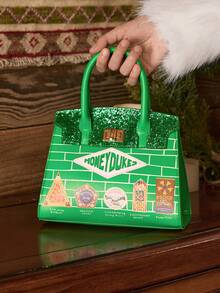 HARRY POTTER X SHEIN Túi xách thời trang họa tiết chữ và hoạt hình - màu xanh lá - Xem 1