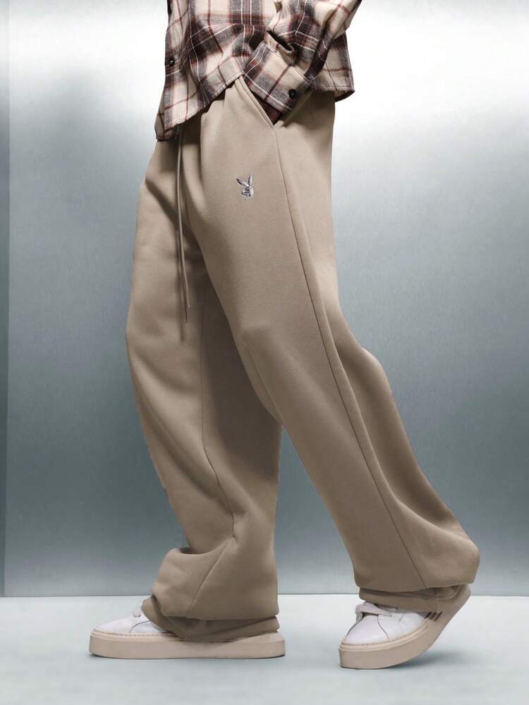 PLAYBOY X SUMWON Wide Leg Sweatpants With Drawstring Waist