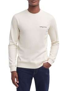 Tommy Hilfiger Men's Crew Neck Sweatshirt Beige - Cream - View 1