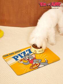 TOM & JERRY X PETSIN 1PC Pet Food Mat, Cute Cartoon Print Waterproof Placemat - Multicolor - View 9