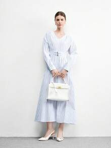 CUCCOO BIZCHIC 女士尖头搭扣设计日常百搭时尚高跟鞋 - 白色 - 查看 10