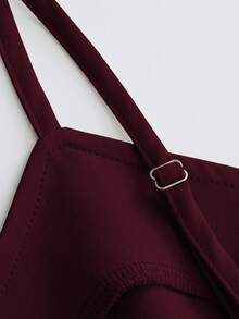 Franclia 休闲卡其色西装外套搭配吊带收腰直筒连衣裙，女士两件套套装，适合春秋季节，商务/休闲场合均可穿着。 - 彩色 - 查看 3