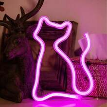 1 đèn LED Neon Sign, chạy bằng pin/USB, dùng để trang trí tường hoặc để bàn cho phòng, nhà và tiệc tùng ngày lễ mùa hè, trang trí phòng ngủ, đám cưới, tiệc tùng, quà tặng sinh nhật (Không bao gồm pin) - Nhiều màu - Xem 19