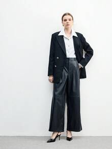 CUCCOO BIZCHIC Women's Pointed Toe Stiletto High Heel All-Match Black Pumps, Versatile Daily Wear Backstrap Slingback Heels For Christmas Valentine's Day - Black - View 9