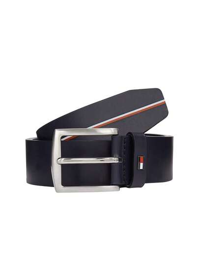 Tommy Hilfiger Leather Denton Men's Belt Blue