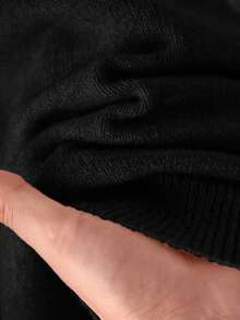 CosyJoli 大码休闲蕾丝拼布圆领粉色网眼套头衫