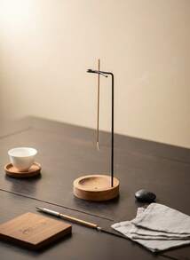 Cirelle 1pc (No Incense) Incense Burner Base For Hanging Line Incense And Sticking Incense, High-End Indoor Home Aroma Burner For Sandalwood, Aromatics, Zen Mood Setting Decoration, Rama Comfort Home,Cozy Home, High-End Hotel Supplies, High-End Gifts, Housewarming Gift - Multicolor - View 3