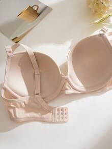 5pcs Plus Size Women Casual Jacquard Bow Underwire Bra Set - Multicolor - View 6