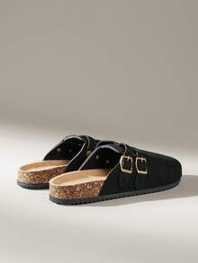 Solecia Zapatos planos versátiles y casuales para uso diario con hebilla ajustable para mujeres