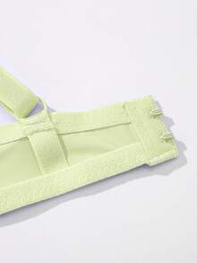 DesireSculpt Mint Green Fabric Casual Push Up Bra For Women With Underwire Support - Mint Green - View 7