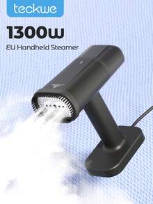 Teckwe Powerful Handheld Fabric Steamer, Garment Steamer 2-In-1 Ironing & Wrinkle Remover, Lightweight For Home, Office And Travel-EU Plug - EU C Type Plug(220-240V) - View 1