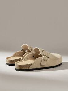 Solecia 女士休闲套脚乐福鞋，带搭扣设计 - 卡其色 - 查看 4