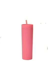 This Frosted Double-Walled Plastic Cup Features A Matte Waterproof Coating, Is Reusable, And Has A 480ml/16oz Capacity. Suitable For The Office, Restaurants, Outdoor Activities, Mother's Day Gifts, And Car Use. - Multicolor - View 13