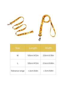 TOM & JERRY X PETSIN 1pc Yellow Background Pet Leash - Yellow - View 3