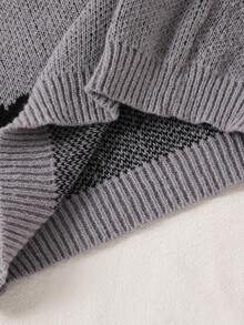 女童毛衣，新款秋冬彼得潘领蝴蝶结针织毛衣，黑色蝴蝶结针织营造甜美少女气息，秋冬可爱温柔风格蝴蝶结毛衣，儿童女童毛衣，女童蝴蝶结毛衣 - 彩色 - 查看 7