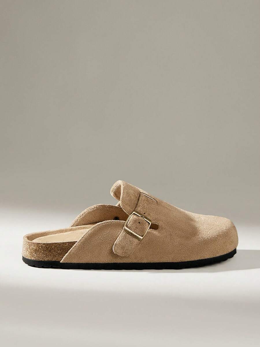 Solecia Comfortable Closed Toe Casual Versatile Simple Women Flats - Apricot - View 1