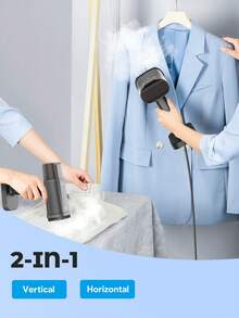 Teckwe Powerful Handheld Fabric Steamer, Garment Steamer 2-In-1 Ironing & Wrinkle Remover, Lightweight For Home, Office And Travel-EU Plug - EU C Type Plug(220-240V) - View 2