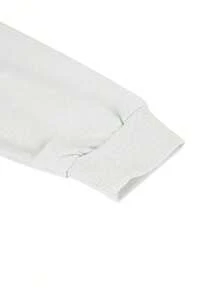 Mujer sudadera casual con capucha patrón de lazo diseño holgado cuello capucha manga larga otoño invierno diario sudadera - Blanco - Ver 3