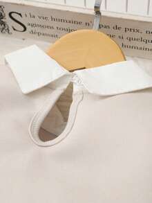 SHEIN 2件套女童美式学院风衬衫领英文印花抓绒卫衣和百褶裙套装