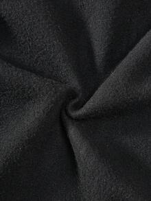 Coolqubz Tween Boys' "Walk With God" Printed Hooded Zip-Up Casual Street Jacket, Suitable For Spring, Autumn & Winter - Black - View 7