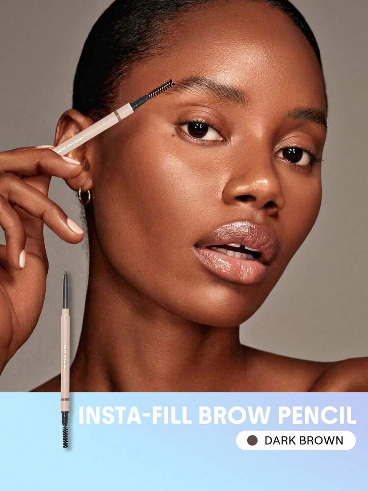 Insta-Fill Brow Pencil-Light Brown Long Lasting Auto Eyebrow Pen Sweat-Proof Anti-Oil Non-Sticky Ultra-Slim Eyebrow Makeup Brand Beauty Makeup Face Paint Cosmetic For Women Girls Perfect For Spring Summer Ideal For Y2K Fancy Fashion Suitable For Birthday Mother'S Day Gift Rave Party Ready Best Color