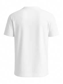 Calvin Klein Badge Men's Short Sleeve T-Shirt White - BRIGHT WHITE - View 5