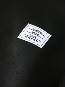 Vacaura 2 件套青少年连帽白色条纹运动衫和抽绳慢跑裤套装，适合日常穿着的休闲装，春秋季 - 黑色 - 查看 7