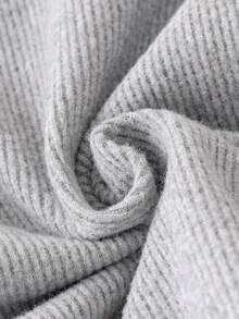 Elladie kids Bộ 2 món gồm áo thun dài tay cổ ren màu xám cho bé gái và quần jean ren trắng, phong cách nữ tính thường ngày cho mùa xuân/thu. - Xám - Xem 8