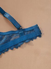 5pcs/Set Romantic Lace Gather Bras, Lift & Enhance Small Bust, Adjustable Everyday Wear - Multicolor - View 7