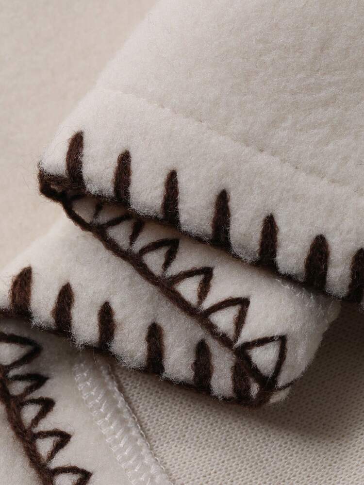 Toddler Girls' Round Neck Contrast Stitching Princess Dress, Layered For Autumn/Winter