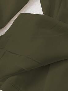 Franclia Women's White Fashion Double-Breasted Long Sleeve Blazer - Army Green - View 3