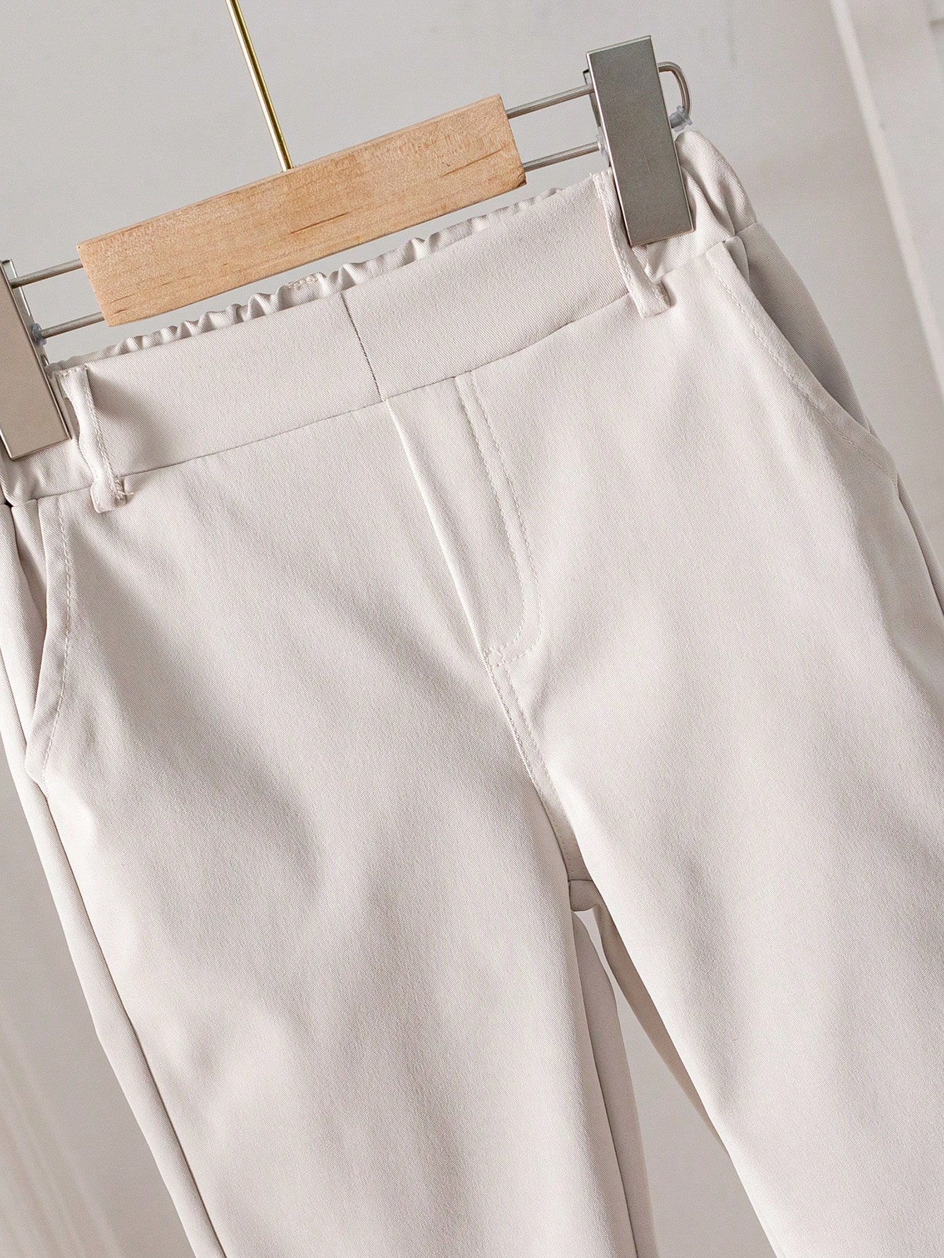 SHEIN بدلة شبان مكونة من 2 قطعة، بلوزة كريو ذات أك...