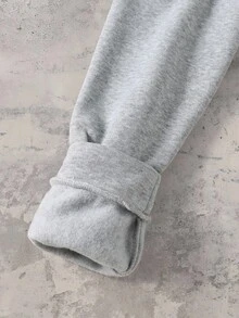 Coolqubz 青少年男童休闲做旧星形印花运动拉链卫衣外套，春秋/秋冬款，男女通用 - 灰色 - 查看 5