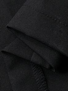 DAZY Women's Pleated Skirt With Tie-Up Waist & Ankle Length Pants 2 Pieces Set - Khaki - View 8